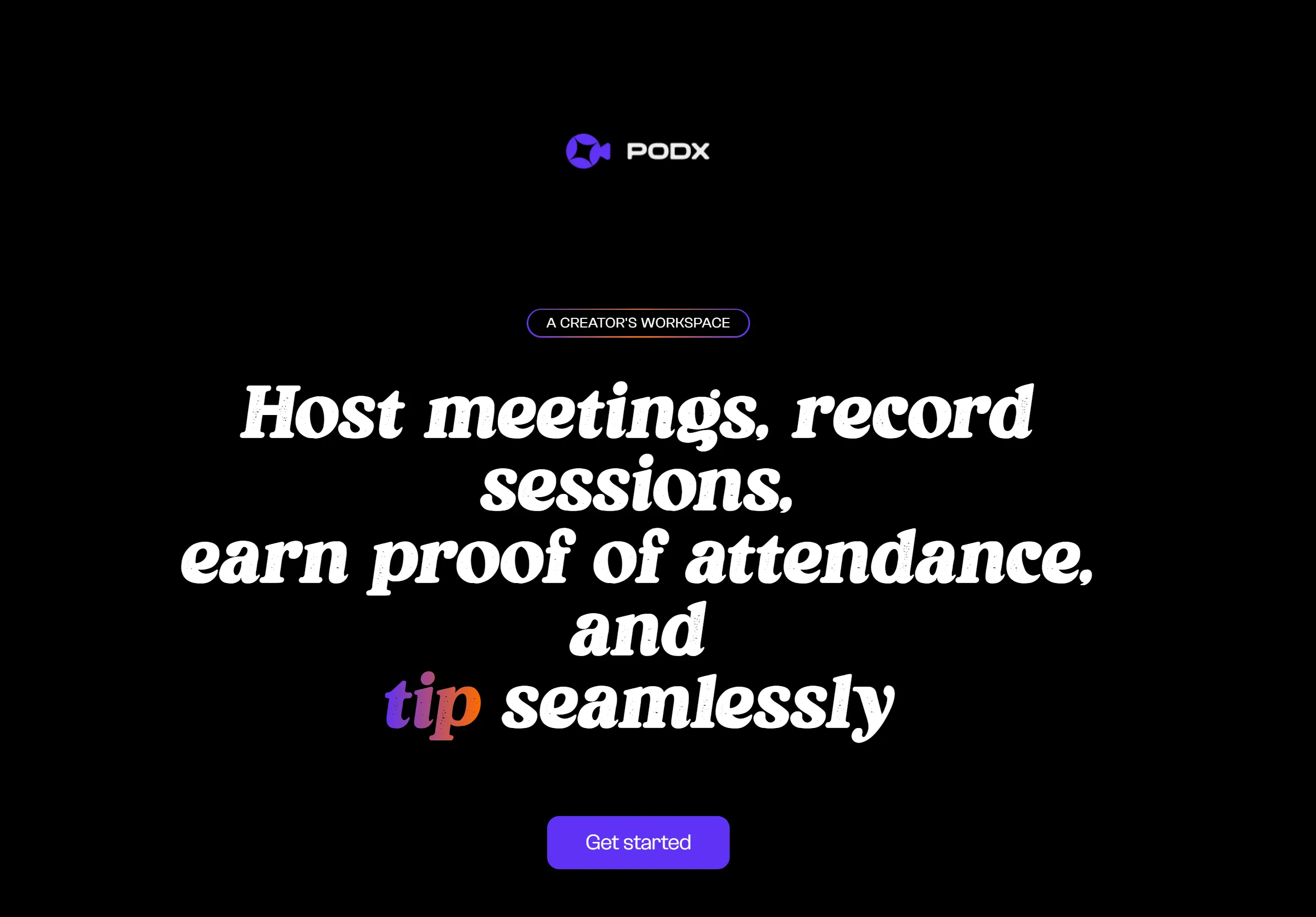 PodX — On-chain video meetings